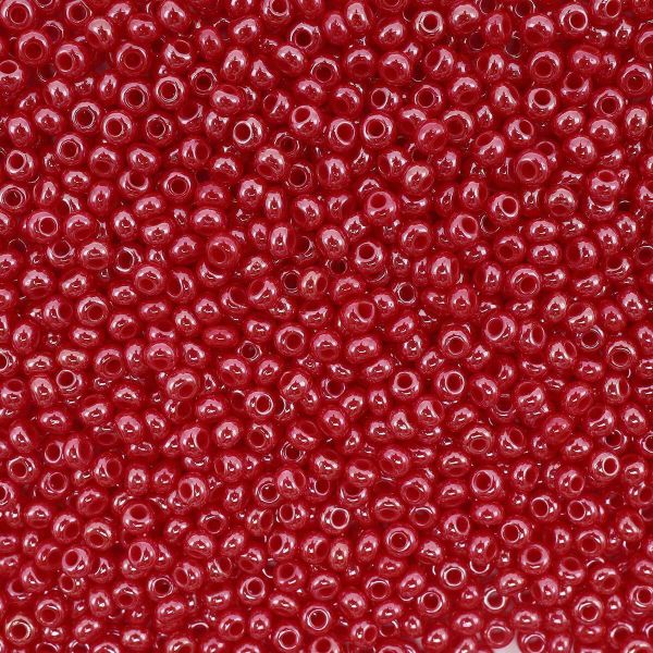 Бисер Preciosa непрозрачный с жемчужным покрытием, 10/0 (98190), круг. отв., 500 г