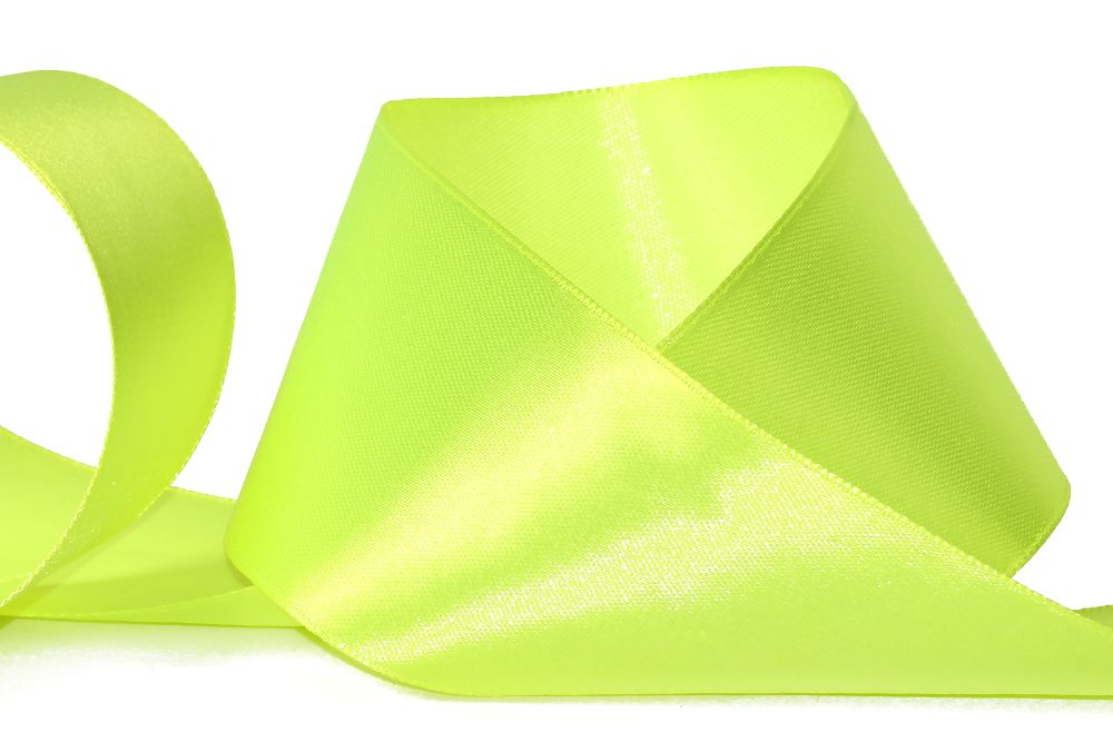 Лента атласная 1-сторонняя 50.0 мм / 33±2 метра, 058 ярко-лимонный, Gamma