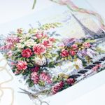 Набор для вышивания нитками Чудесная игла Premium, Мелодии Парижа 40х31 см
