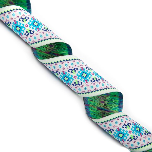 Лента (тесьма) жаккардовая 70.0 мм / 10±0.5 метров, 6, Gamma TRJ-118YP