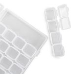 Органайзер для бисера с ячейками 10.6х17.5х2.6 см, 28 яч., пластик, прозрачный, Gamma ОМ-028