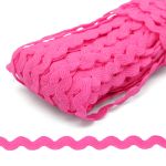 Тесьма вьюнчик 5 мм / 20м (ярко-розовый), С3582(С3581)