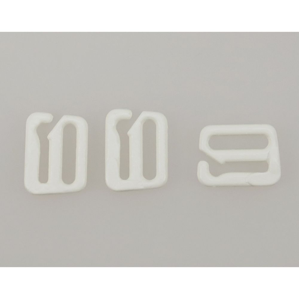 Крючки для бюстгальтера металл 10.0 мм, 004 приглушенный белый, Arta, 50 шт