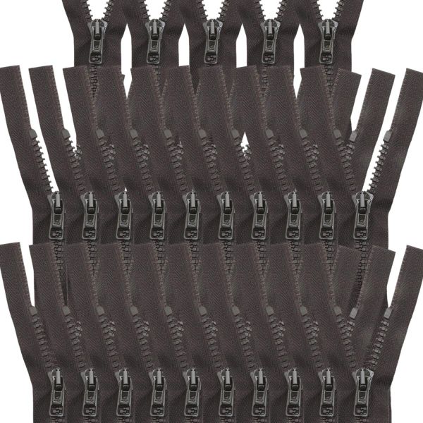 Молния трактор Arta Т6 (6 мм) 1 зам., разъем., 40 см, ОПТ. УП. 25 ШТ., 068 т.коричневый