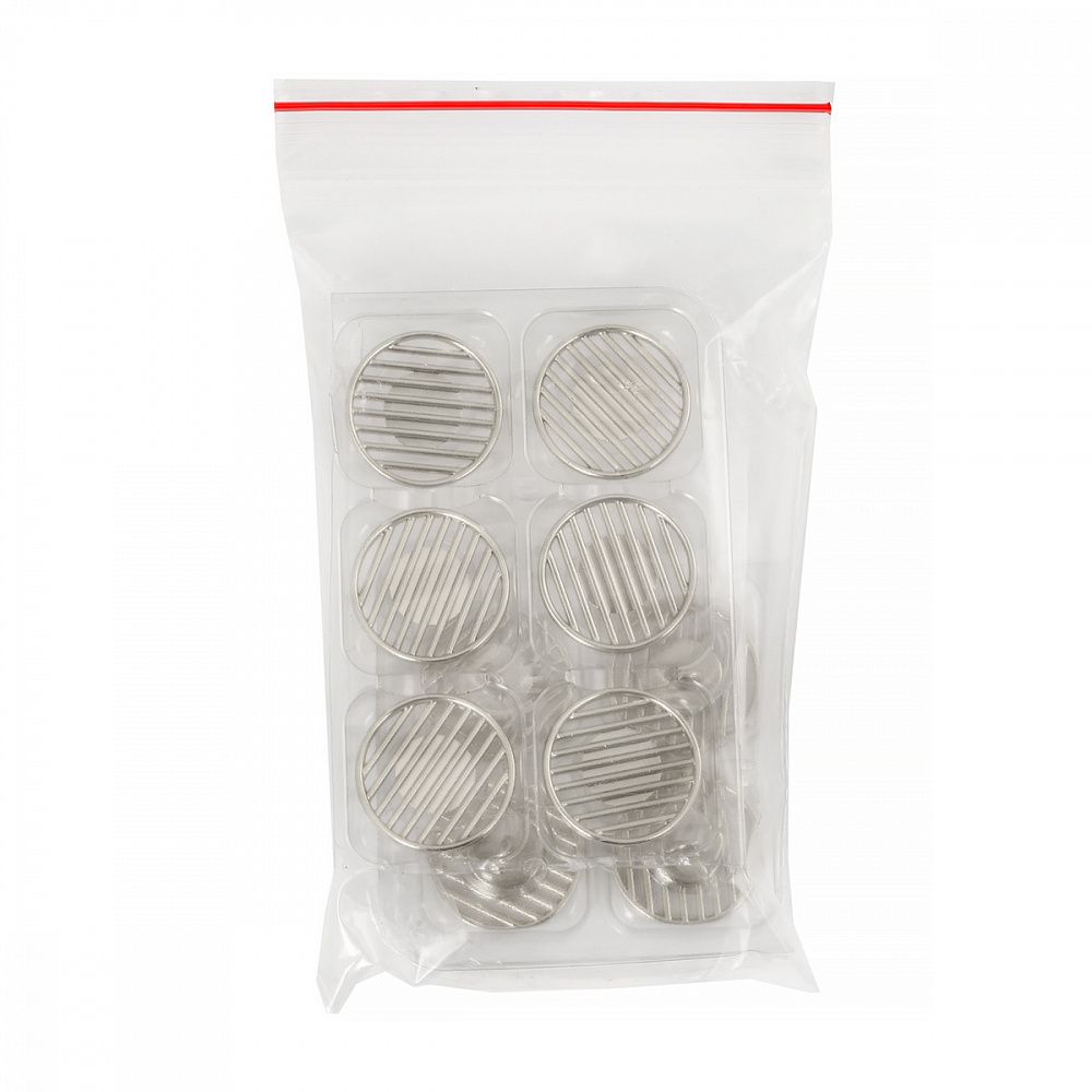 Пуговицы на ножке металлические 32L=20мм, С-MP37 цв.серебро, 10 шт