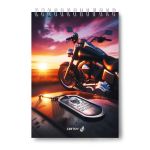 Блокнот на гребне A5 80 л., 4 шт, клетка, Прогулки под луной 01237, Светоч Б126