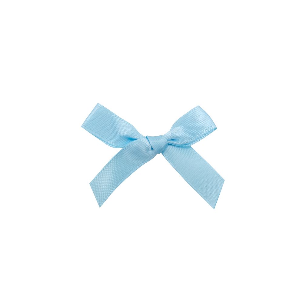 Бантики пришивные 3х2 см, 8 шт, голубой /TOS/