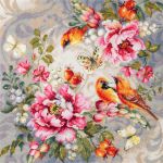 Набор для вышивания нитками Чудесная игла, Летняя симфония, 40х40 см