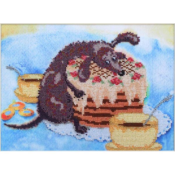 Набор для вышивания бисером Hobby&Pro БН-3142, Сладкоежка, 30х22 см
