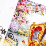 Набор для вышивания нитками Чудесная игла Premium, Тайное свидание 47х27 см