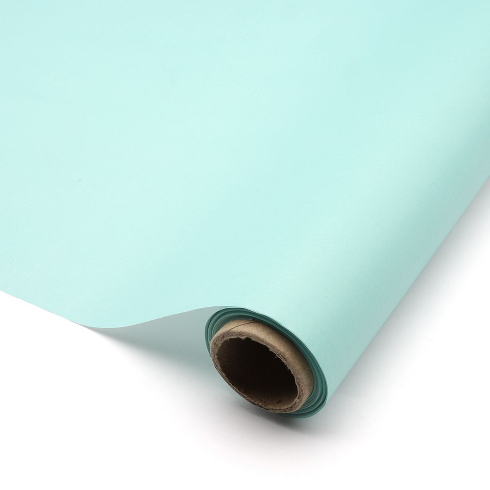 Матовая пленка 2-сторонняя на втулке 50мкр, цв. морская волна/белый, 60см / 9,14м ±5%, ПМД0035