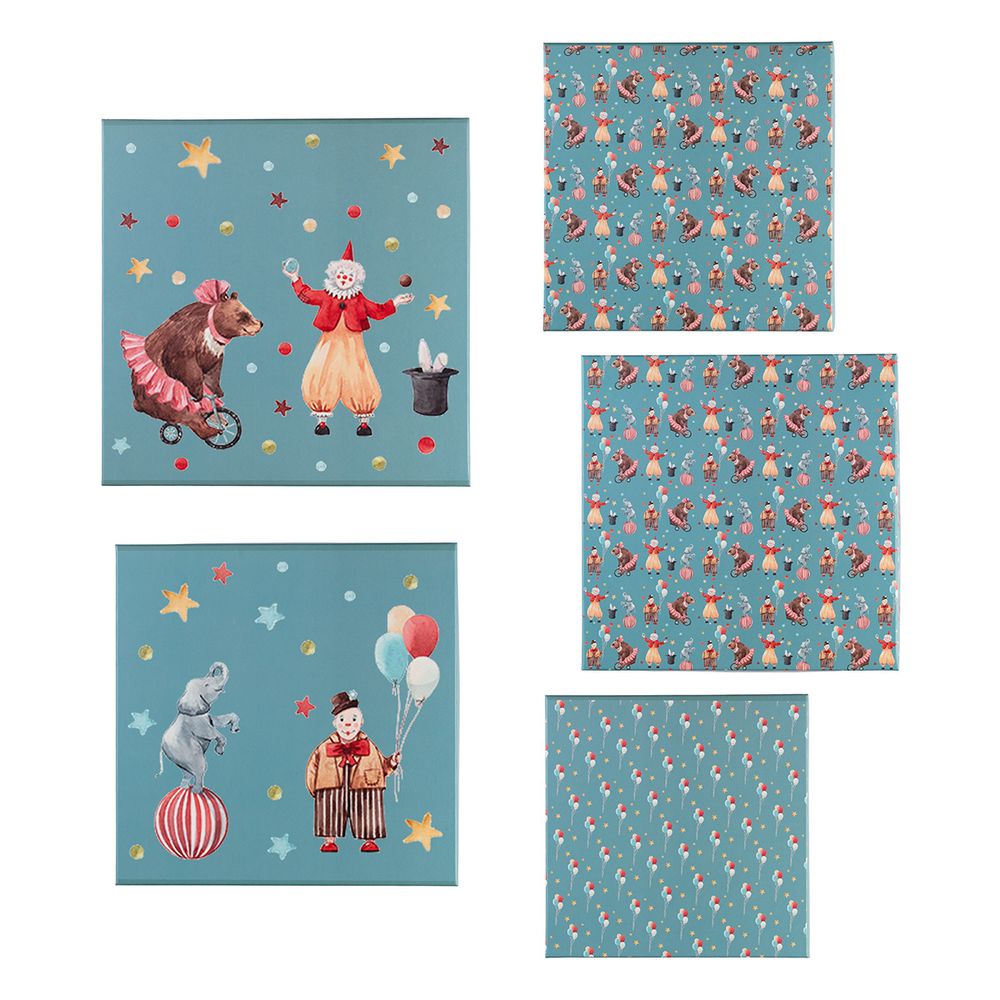 Набор подарочных коробок "5в1", 20х20х11 - 28х28х15 см, 01 праздник, Stilerra SBOX-S6-5