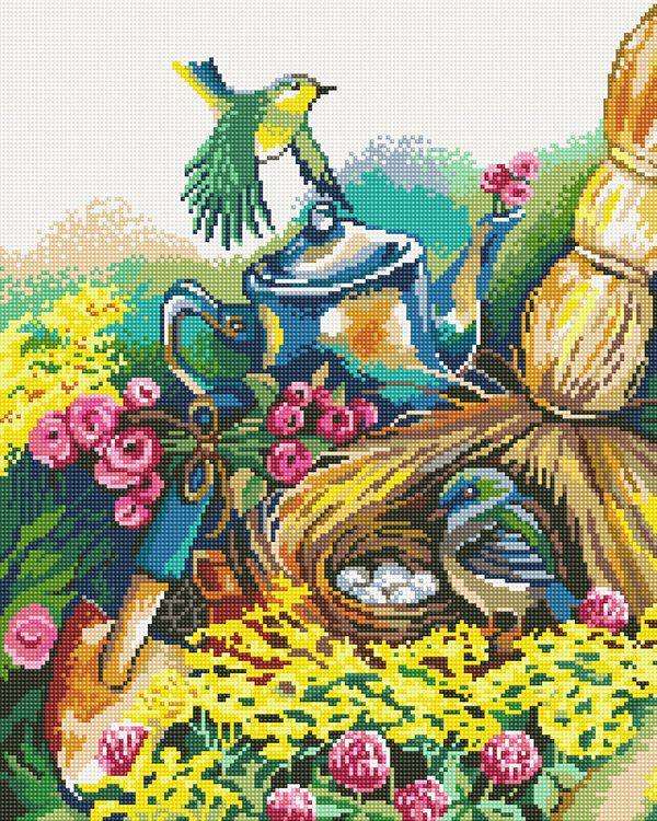 Алмазная (кристальная) мозаика Фрея, Лесные трели, 40х50 см