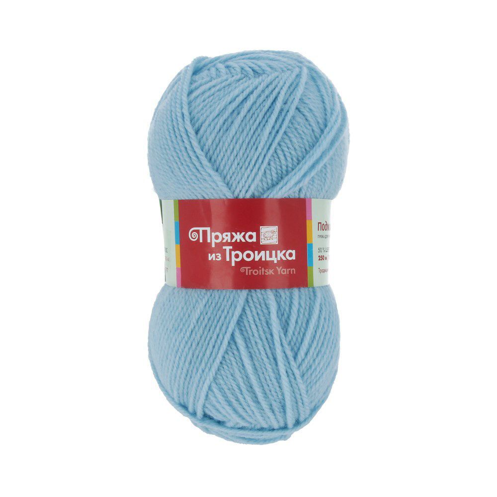Пряжа Троицкая Подмосковная / уп.10 мот. по 100 г, 250 м, 001 белый