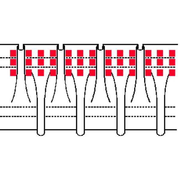 Лента (тесьма) шторная: сборка буфы (1:2) 100 мм / 50 метров, прозрачный, OZ-IS 4368 MP
