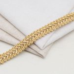 Тесьма отделочная Шанель, металлизир. 13 мм, 25 м, SR38 золото