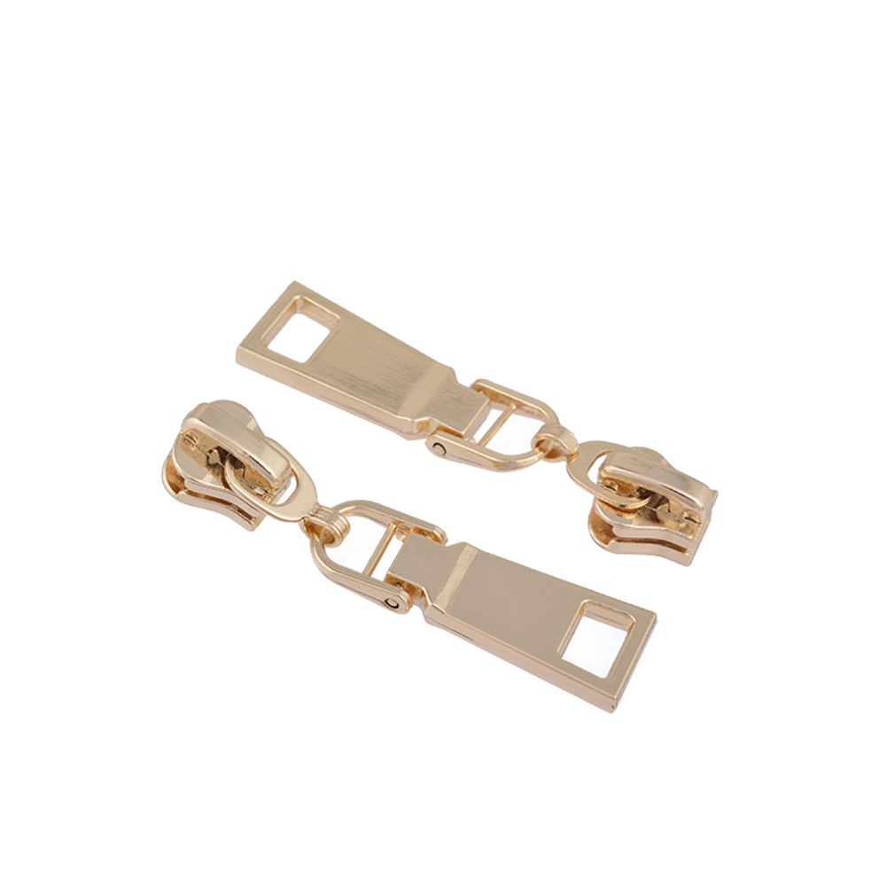 Слайдер (замок) для молнии трактор Т5 (5 мм), автомат, F23, цв.3 золото, уп.10 шт, Mzipp