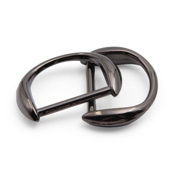 Полукольцо декоративное металл внутр. 25 мм (внешн. 33х24 мм), 2 шт, олово черный никель, MT-1855