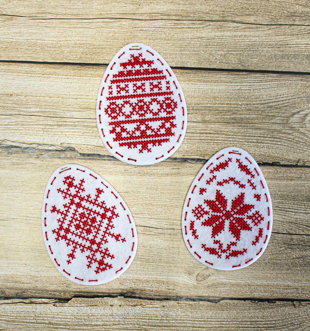 Набор для вышивания нитками МП Студия (Жар-птица), Пасхальные традиции, 8х6 см