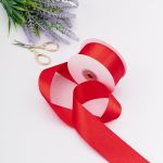 Лента атласная 2-сторонняя 38.0 мм / 22.86±1 метров, C1055 темно-красный, 6102-0015, Globus