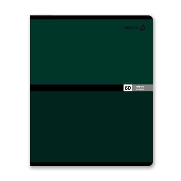 Тетрадь ученическая общая A5 60 л. на скобе 65 г/м², белизна 100% 10 шт клетка, 01517 Многоцветие, Светоч Т70
