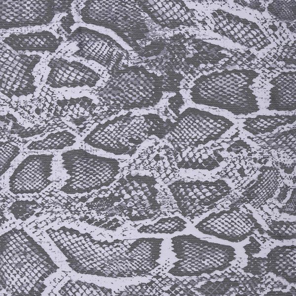 Сетка бельевая эластичная 100 г/м², шир.160 см / 50 метров, принт Питон.SZ025816 цв.белый+черный /SZ025816.19/