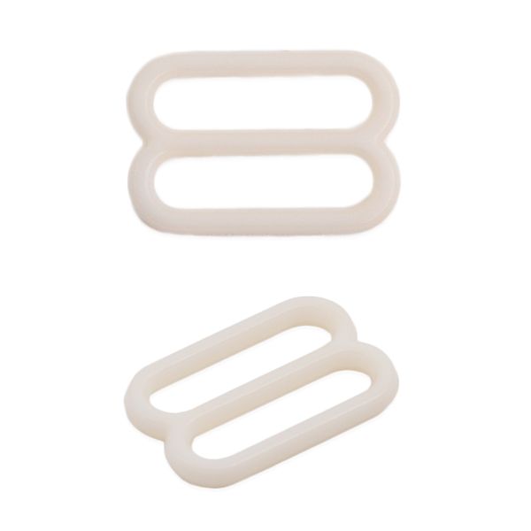 Рамки-регуляторы для бюстгальтера пластик 8.0 мм, C571 молочный, 100 шт