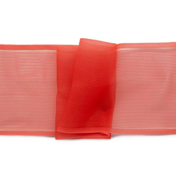 Лента для бантов (капрон) _8 см, 25 м (коралл) С3501