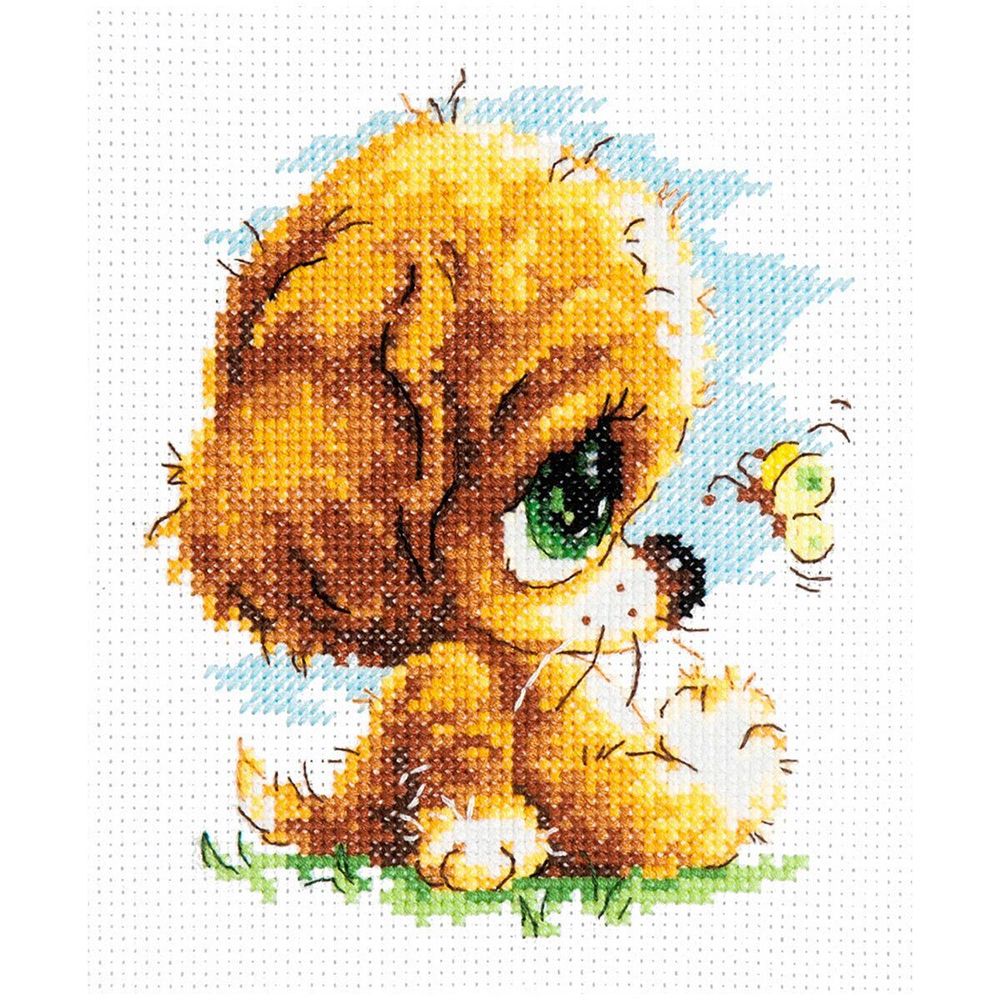 Набор для вышивания нитками Чудесная игла, Милый глупыш, 12х14 см