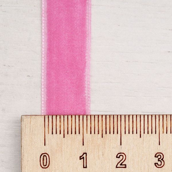 Лента бархатная (тесьма) 12.0 мм / 32.9±2 метров, 0081-1211, 11 малиновый