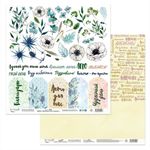 Бумага для скрапбукинга Цветочный атлас. Анемоны. 190 гр/м², 30.5х30.5 см, 10 шт, 7 лист для вырезания, Mr.Painter PSR 180404