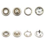 Кнопка рубашечная (джерси) акрилик ⌀10.5 мм, ≈72 шт, МЕТАЛЛ, прозрачный страз/никель, NEW STAR