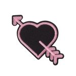 Термоаппликация №05, 1 шт, 02-510 Сердце большое 8.3х5 см, Gamma ETF