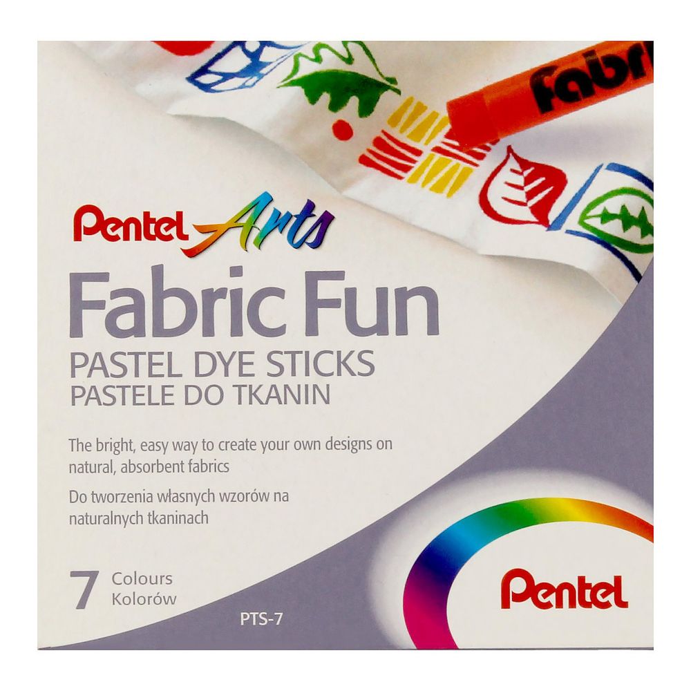 Пастель для ткани Pentel FabricFun Pastels 7 цв, PTS2-7