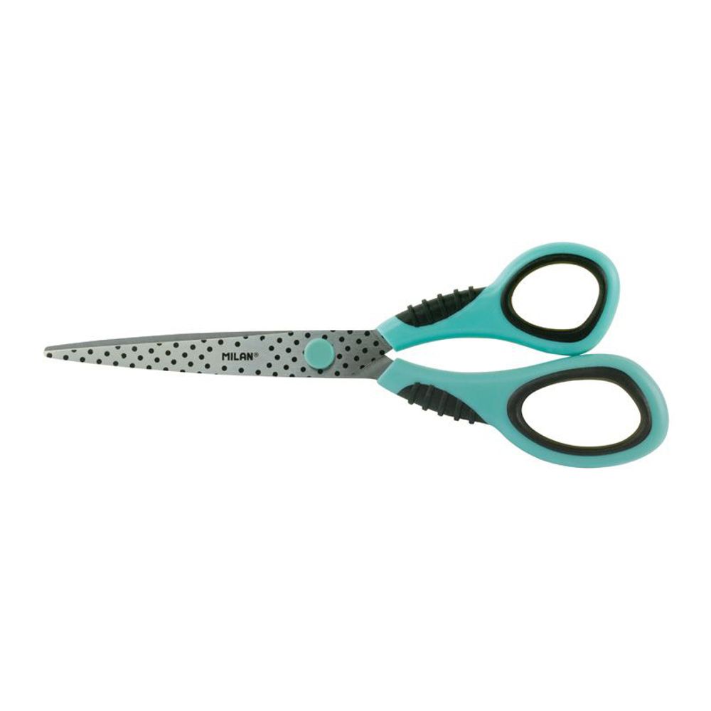 Ножницы универсальные 20.5 см, с эргономичными ручками, голубые, Milan BWM10150DB