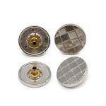 Часть кнопки Альфа (S-образная) ⌀19 мм (A-часть), 5/19 ник цв.мет клетка (А) 19 мм, 20 шт