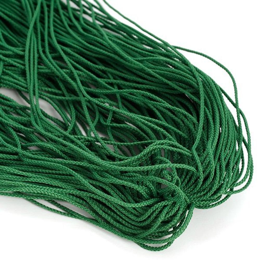 Шнур для мокасин 1.5 мм / 100 метров, зеленый