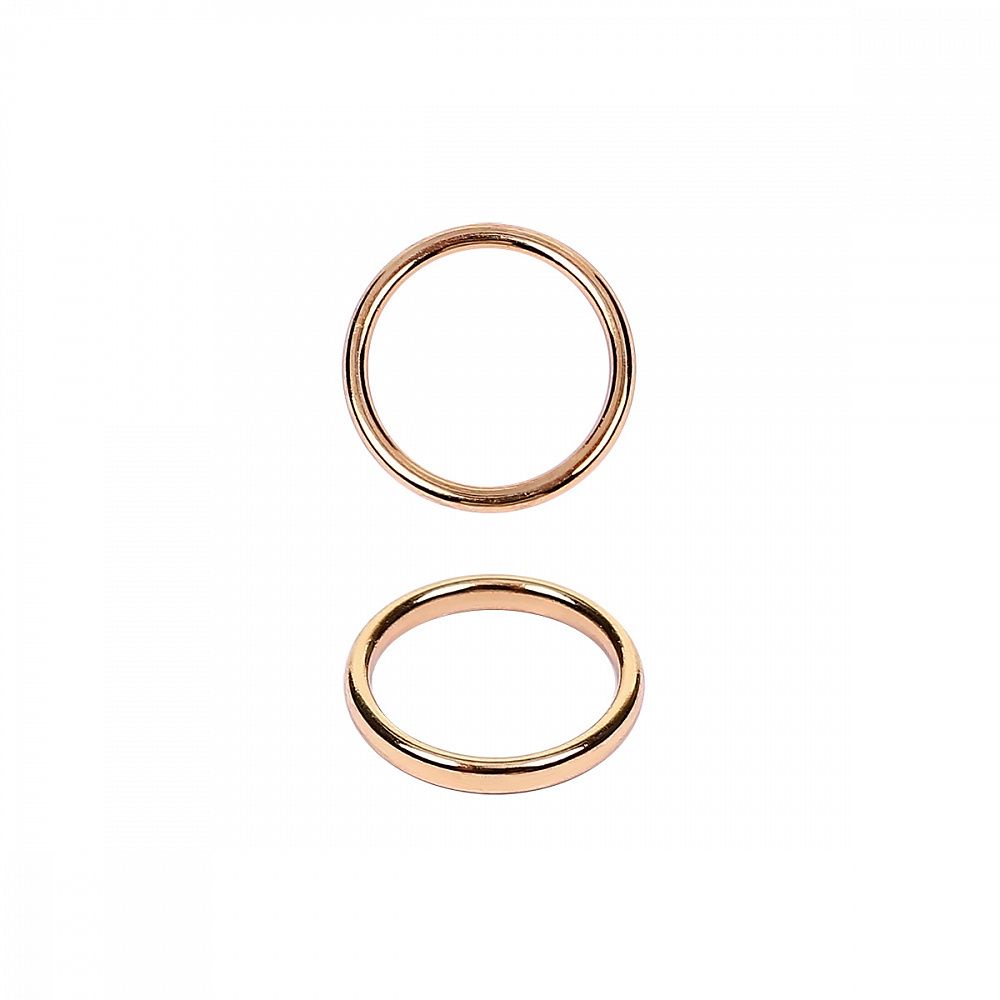 Кольца для бюстгальтера металл ⌀8.0 мм, 008 цв.золото, уп.100 шт
