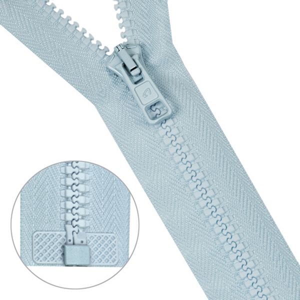 Молния трактор Arta Т6 (6 мм) 1 зам., разъем., 85 см, цв. 104 голубой, уп.5 шт, распродажа