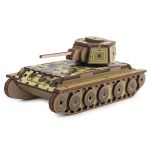 Пазл 3D, серия Военная техника 38 элемент, Танк, Rezark ST0392