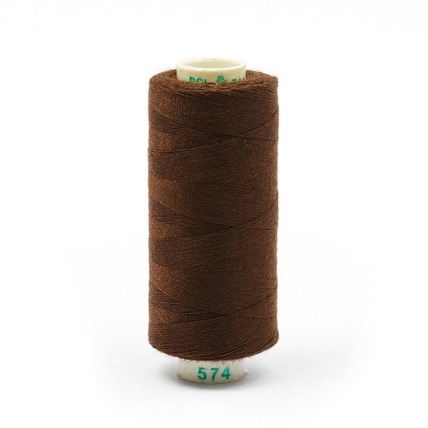 Нитки швейные бытовые Dor Tak 40/2, 366 м / 10 кат., 574 коричневый