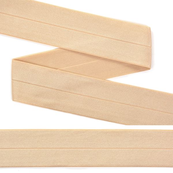 Резинка бельевая (окантовочная) блестящая 40.0 мм / 25 метров, 06 бежевый
