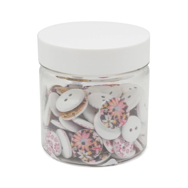 Украшения декоративные пуговицы деревянные Цветочки-лепесточки №7, 15-18 мм, 100 шт