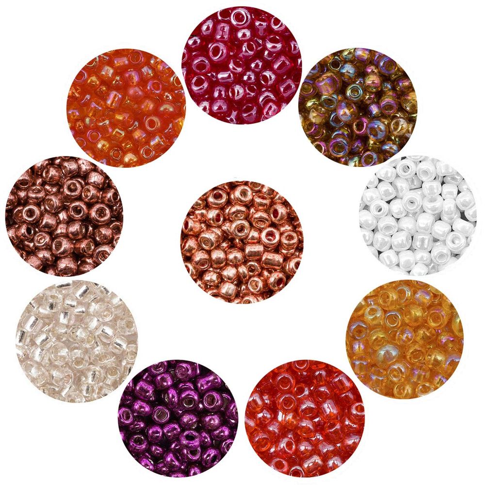 Набор бисера №8 бисер в тубе, 10 цветов, Astra&amp;Craft