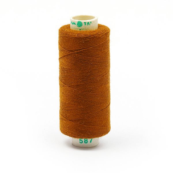 Нитки швейные бытовые Dor Tak 40/2, 366 м / 10 кат., 587 рыжий