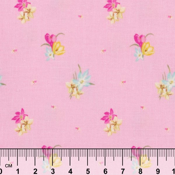 Ткань для пэчворка Peppy Весенний этюд, рулон 112 см / 5 метров, ВЭ-18 розовый, Peppy