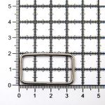 Рамка прямоугольная металл 31х15х2 мм (никель), 100 шт