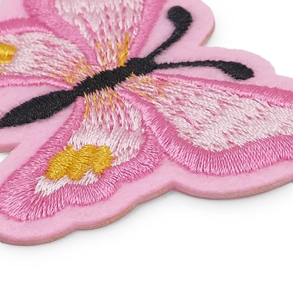 Термоаппликация Бабочка, 5.4х7см, Hobby&Pro (розовый)