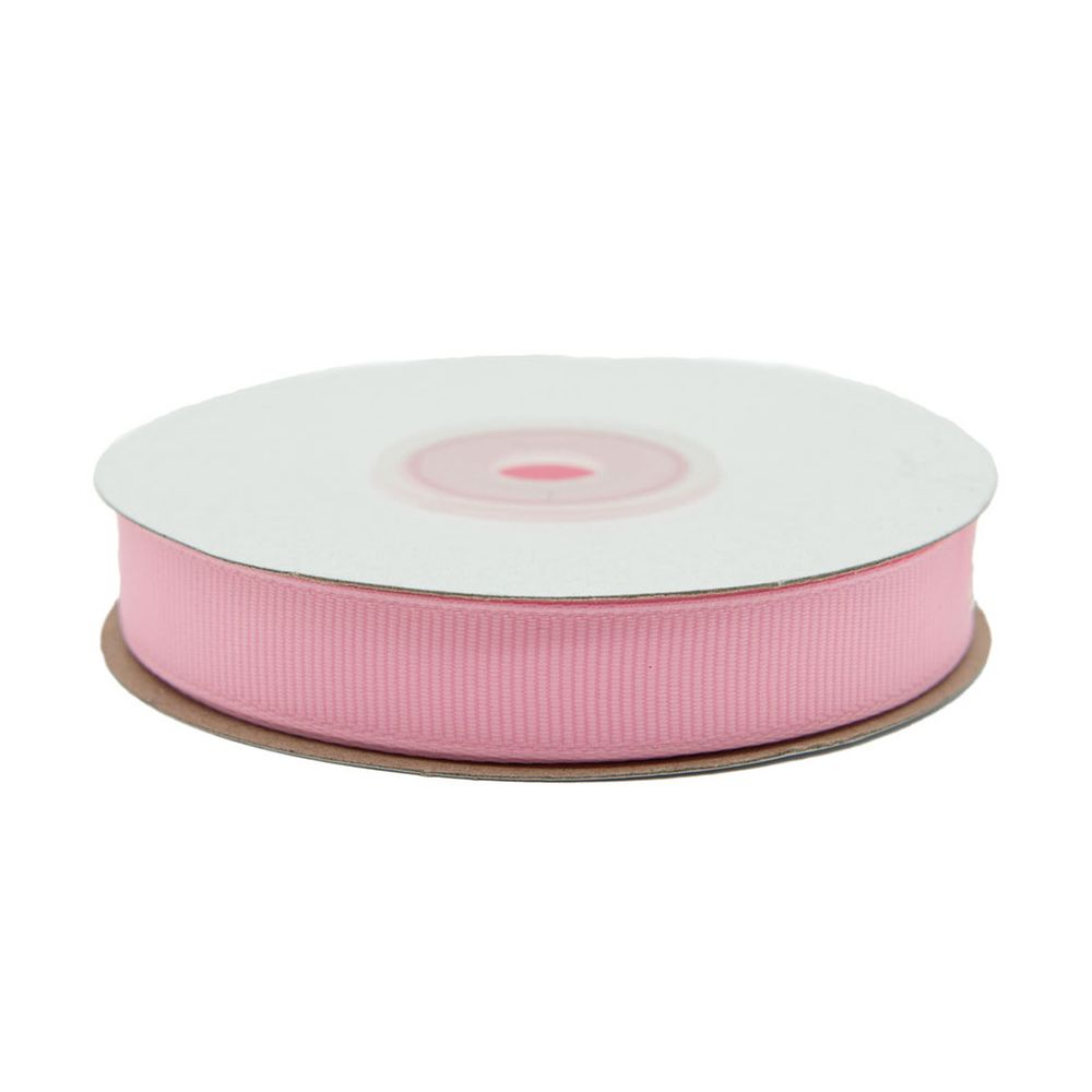 Лента репсовая (в рубчик) 12.0 мм, 18.28м, (аналог 7702720) (011 розовый)