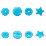 Кнопка рубашечная фигурная Звезда 12,5/10мм пластик (≈100 шт) New Star (189 аква)